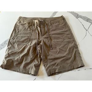 The North Face Outdoor Bermuda Nylon Utility Shorts Tan Womens Sz 12